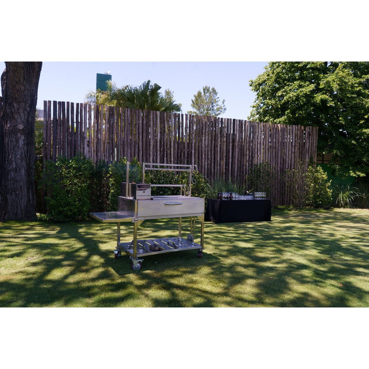 Tagwood BBQ XL Argentine Wood Fire & Charcoal Grill | BBQ23SS -OPEN FIRE COOKING-