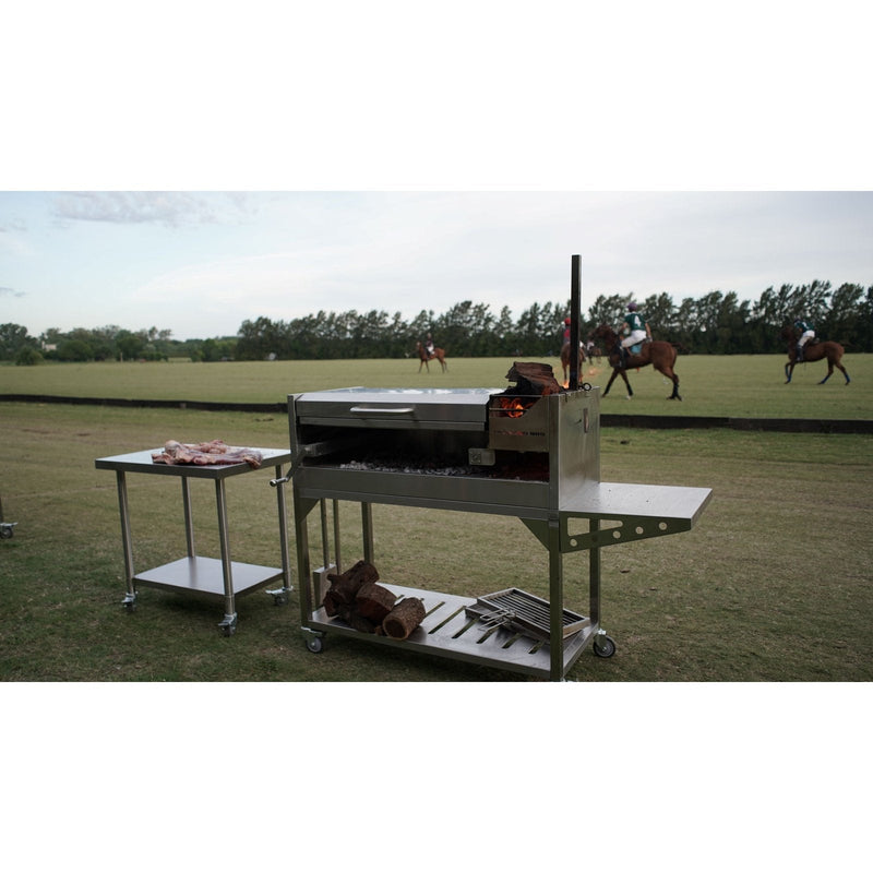 Tagwood BBQ Argentine Santa Maria Wood Fire & Charcoal Grill with Top Lid | BBQ01SS-