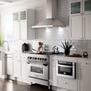 ZLINE 36 in. Kitchen Package with Stainless Steel Dual Fuel Range and Convertible Vent Range Hood (2KP-RARH36) - MyBBQDirect