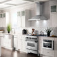 ZLINE Convertible Vent Wall Mount Range Hood in Stainless Steel with Crown Molding (KBCRN) - MyBBQDirect