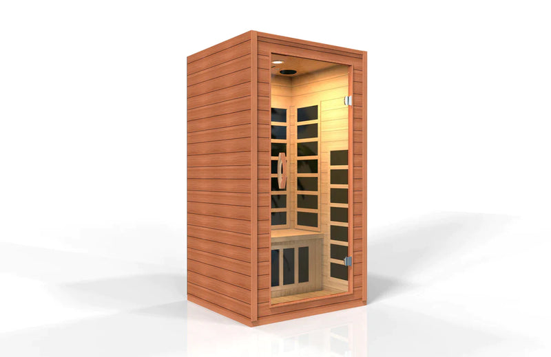 Golden Designs Dynamic "Avila" FAR Infrared Sauna with Hemlock Wood -  DYN-6103-01