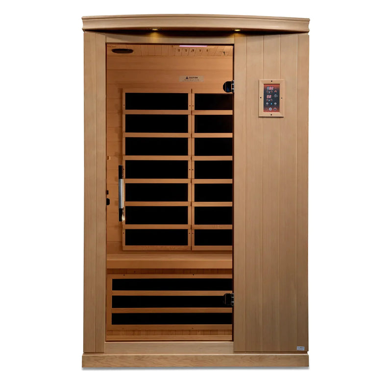 Golden Designs Dynamic Venice Elite 2-person Ultra Low EMF (Under 3MG) FAR Infrared Sauna (Canadian Hemlock) - DYN-6210-01 Elite