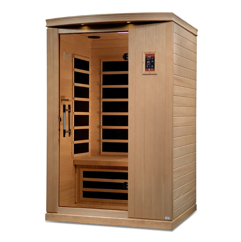 Golden Designs Dynamic Venice Elite 2-person Ultra Low EMF (Under 3MG) FAR Infrared Sauna (Canadian Hemlock) - DYN-6210-01 Elite