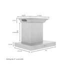 ZLINE Wall Mount Range Hood In Stainless Steel With Built-In ZLINE CrownSound® Bluetooth Speakers (KECRN-BT) - MyBBQDirect