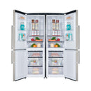 FORNO - 2 x 24" Bottom Mounted No Frost Refrigerator in Stainless Steel, 11.1 cu.ft - FFFFD1948-48S
