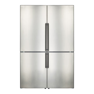 FORNO - 2 x 24" Bottom Mounted No Frost Refrigerator in Stainless Steel, 11.1 cu.ft - FFFFD1948-48S - MyBBQDirect