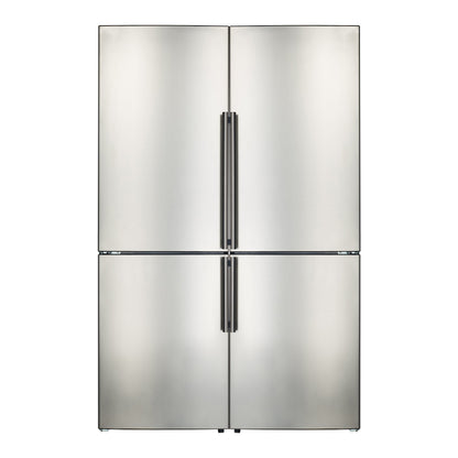 FORNO - 2 x 24" Bottom Mounted No Frost Refrigerator in Stainless Steel, 11.1 cu.ft - FFFFD1948-48S - MyBBQDirect