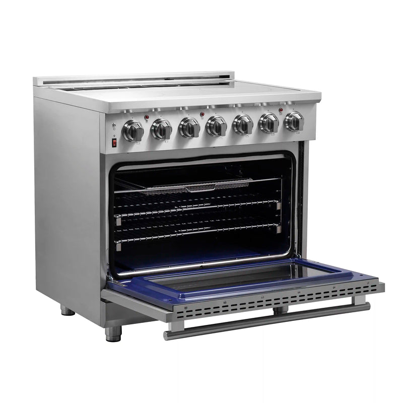 Forno Massimo 36-Inch Freestanding Electric Range in Stainless Steel (FFSEL6020-36)