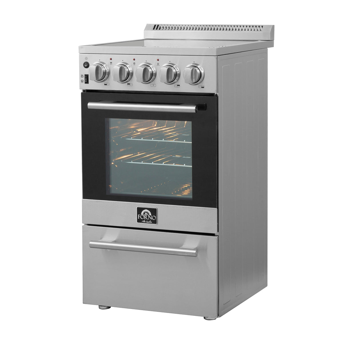 Forno 20″ Pallerano  - 20" Electric Range, 4 Electric Burners Electric Range with 4 Element Burners - FFSEL6052-20 - MyBBQDirect
