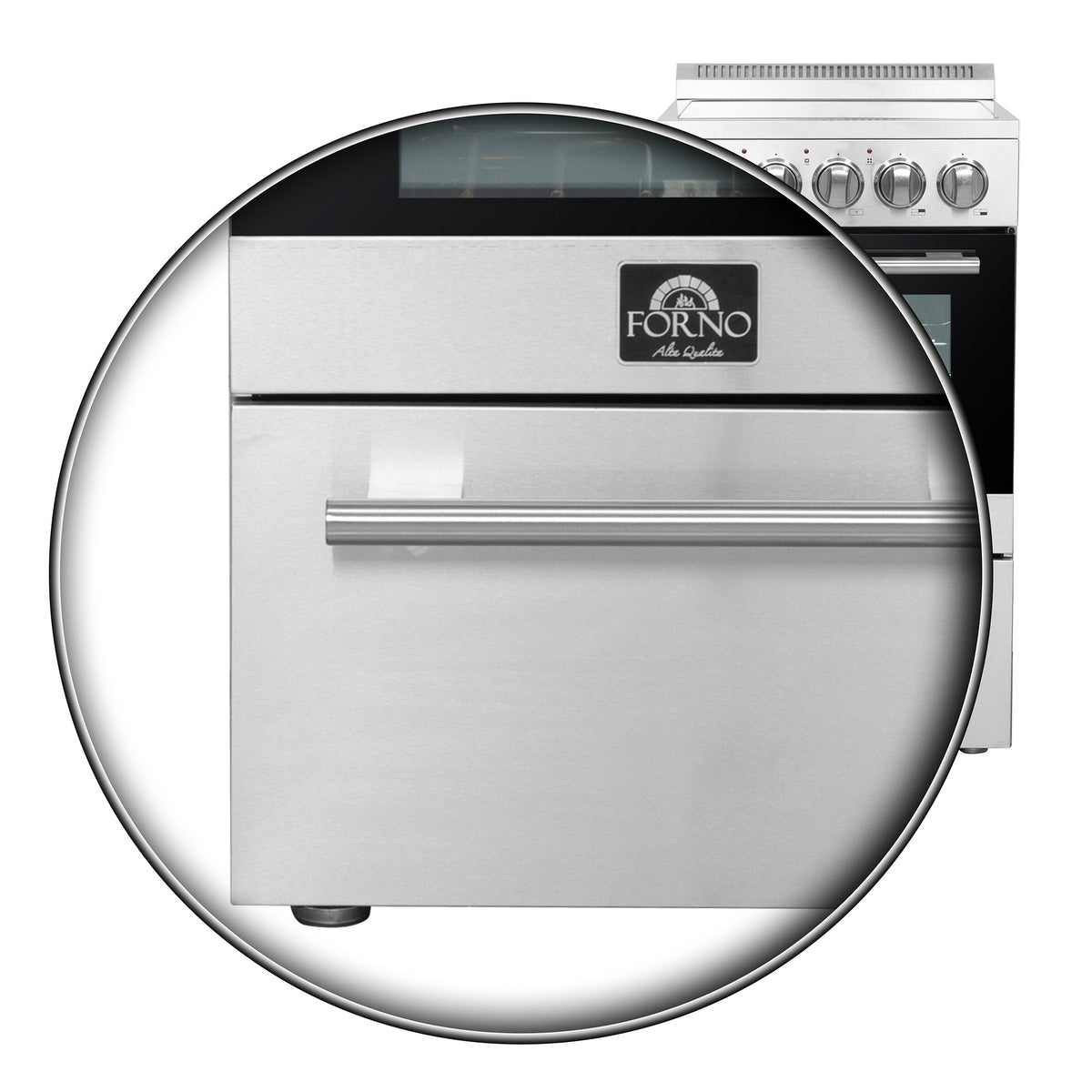 Forno 20″ Pallerano  - 20" Electric Range, 4 Electric Burners Electric Range with 4 Element Burners - FFSEL6052-20 - MyBBQDirect