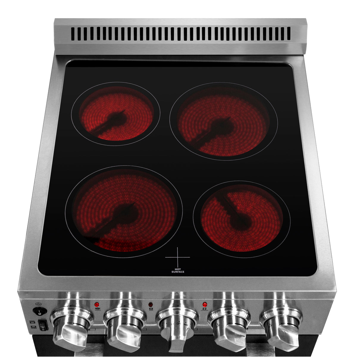 Forno 20″ Pallerano  - 20" Electric Range, 4 Electric Burners Electric Range with 4 Element Burners - FFSEL6052-20 - MyBBQDirect