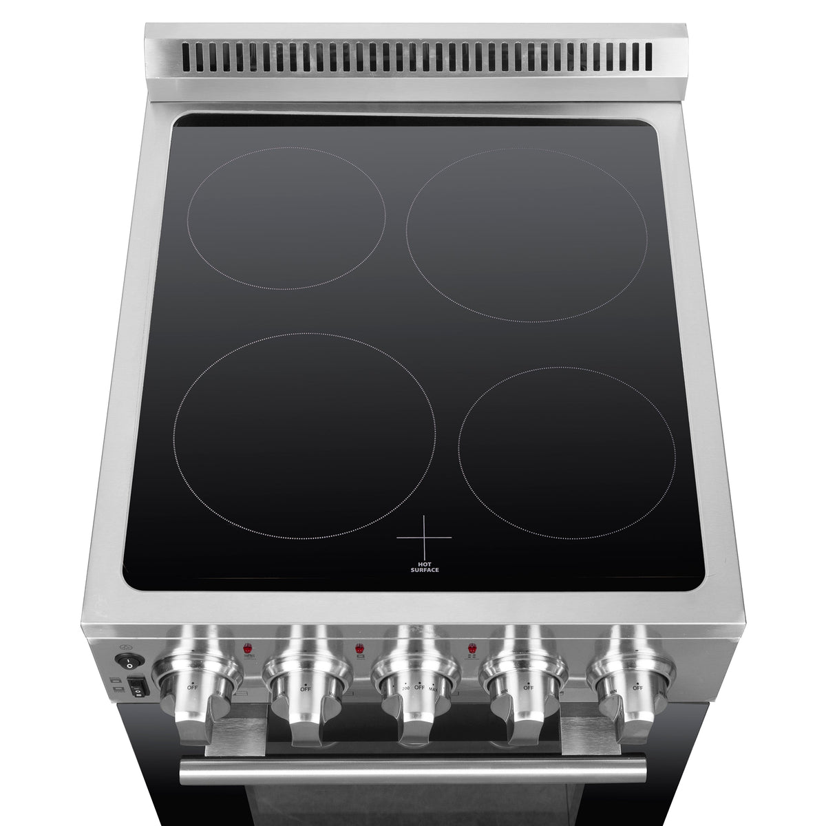 Forno 20″ Pallerano  - 20" Electric Range, 4 Electric Burners Electric Range with 4 Element Burners - FFSEL6052-20 - MyBBQDirect