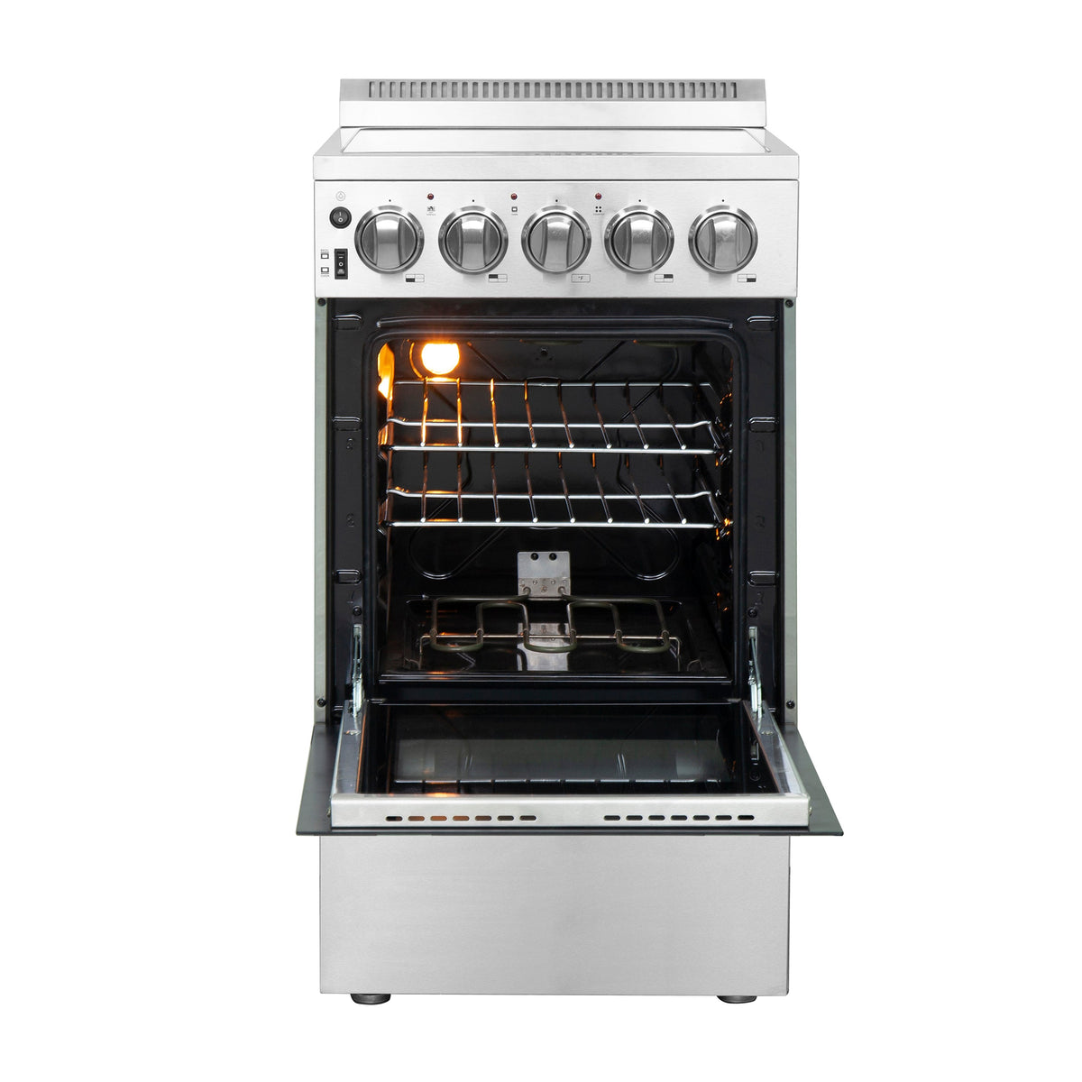 Forno 20″ Pallerano  - 20" Electric Range, 4 Electric Burners Electric Range with 4 Element Burners - FFSEL6052-20 - MyBBQDirect