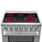 Forno 3-Piece Appliance Package - 36-Inch Electric Range, French Door Refrigerator, and Dishwasher in Stainless Steel