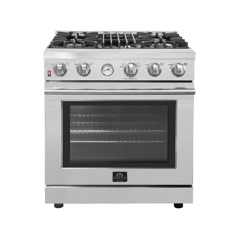 Forno Alta Qualita 30" Pro-Style Freestanding Gas Range - FFSGS6228-30S