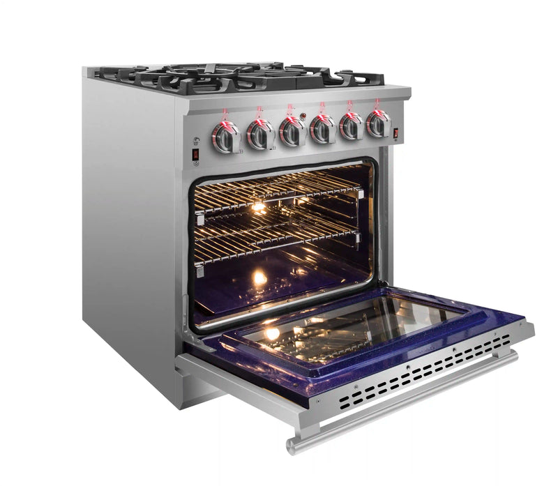 Forno Massimo 30-Inch Freestanding Gas Range in Stainless Steel (FFSGS6239-30)