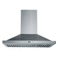Forno 2-Piece Appliance Package - 36-Inch Gas Range & Wall Mount Hood in Stainless Steel