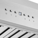 Forno 4-Piece Appliance Package - 30-Inch Electric Range, Wall Mount Range Hood, French Door Refrigerator, and Dishwasher in Stainless Steel