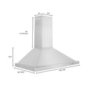ZLINE 30 in. Kitchen Package with Stainless Steel Dual Fuel Range with Black Matte Door and Convertible Vent Range Hood (2KP-RABLMRH30) - MyBBQDirect