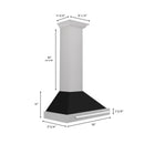 ZLINE 30 in. Fingerprint Resistant Stainless Steel Range Hood with Stainless Steel Handle (KB4SNX-30)