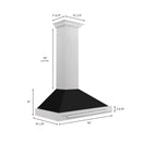 ZLINE 36 in. Stainless Steel Range Hood with Stainless Steel Handle and Color Options (KB4STX-36) - MyBBQDirect