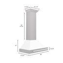ZLINE 30 in. Stainless Steel Range Hood with Stainless Steel Handle and Colored Shell Options (KB4STX-30) - MyBBQDirect