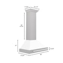 ZLINE 36 in. Stainless Steel Range Hood with Stainless Steel Handle and Color Options (KB4STX-36) - MyBBQDirect
