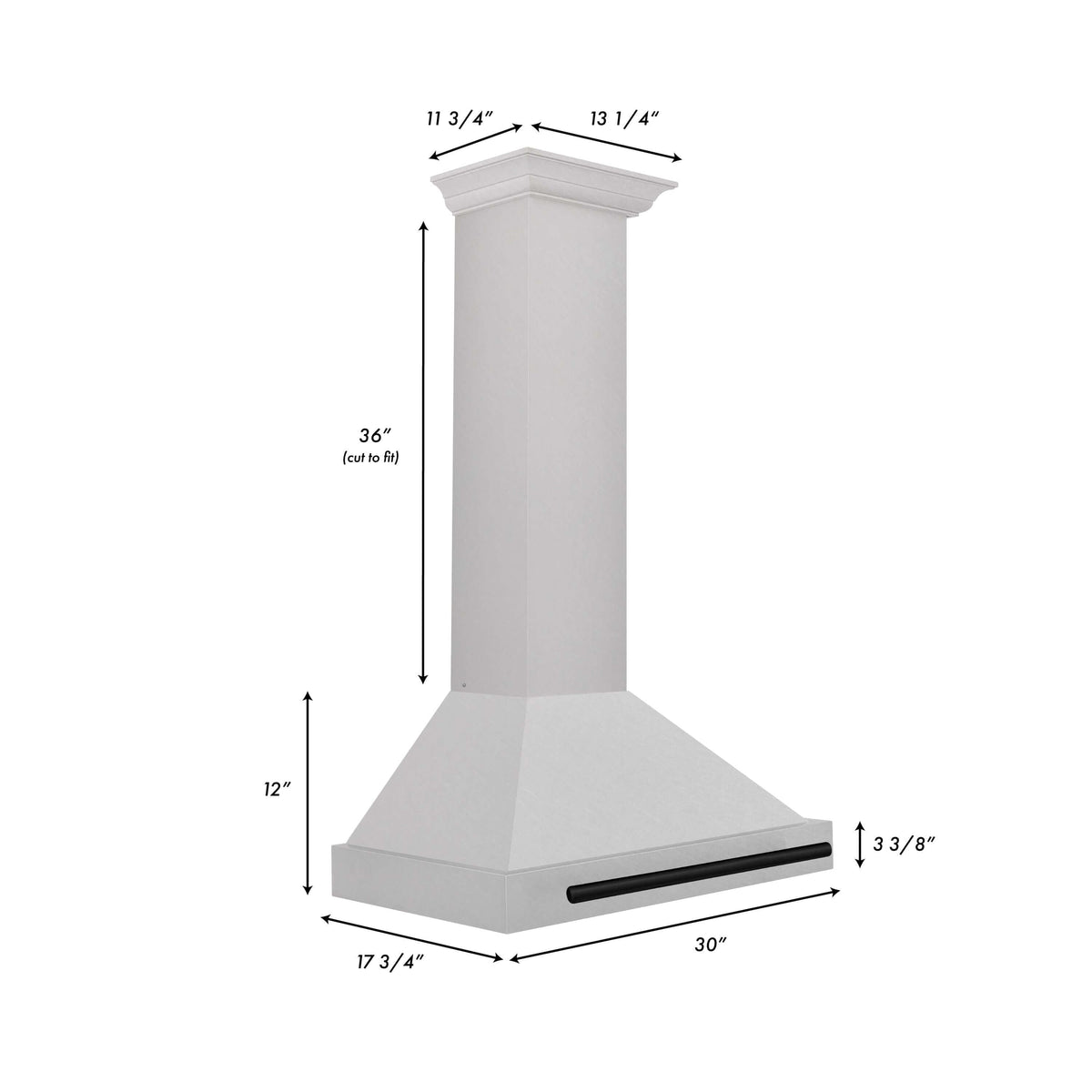 ZLINE 30 in. Autograph Edition Fingerprint Resistant Stainless Steel Range Hood with Fingerprint Resistant Stainless Steel Shell and Accents (KB4SNZ-30) - MyBBQDirect
