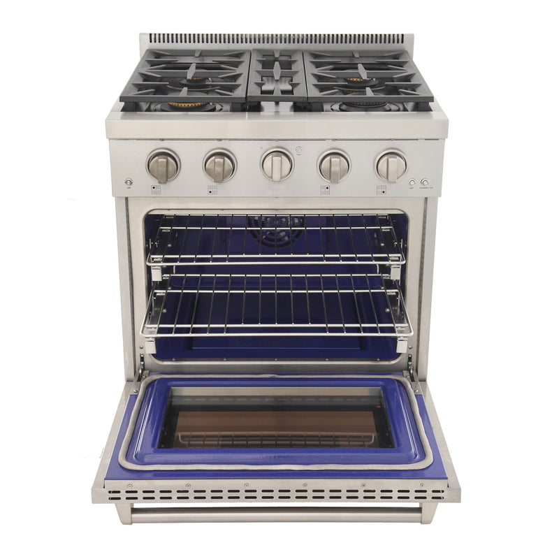 Kucht 30 in. 4.2 cu. ft. All Gas Range in Stainless Steel and Accents KFX300