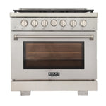 Kucht 36 in. 5.2 cu. ft. All Gas Range in Stainless Steel with Accents KFX360 - MyBBQDirect