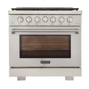 Kucht 36 in. 5.2 cu. ft. All Gas Range in Stainless Steel with Accents KFX360 - MyBBQDirect