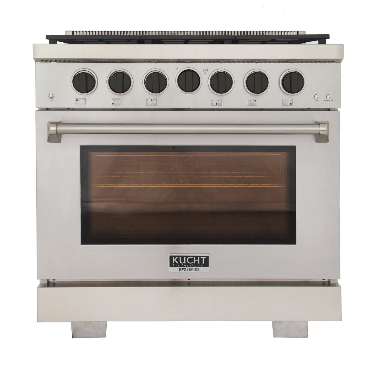 Kucht 36 in. 5.2 cu. ft. All Gas Range in Stainless Steel with Accents KFX360 - MyBBQDirect