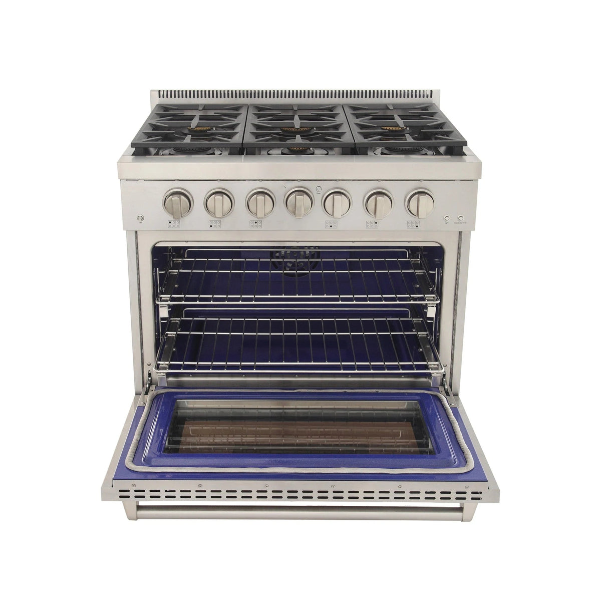 Kucht 36 in. 5.2 cu. ft. All Gas Range in Stainless Steel with Accents KFX360 - MyBBQDirect
