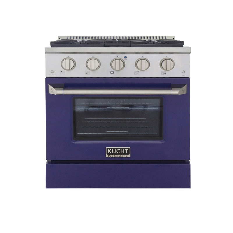 Kucht 30 in. 4.2 cu. ft. Professional All Gas Range in Stainless Steel with Color Options KNG301