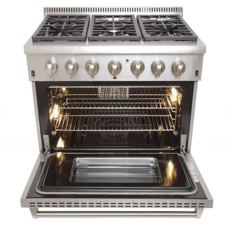 Kucht 36″ Freestanding Dual-Fuel Range KRD366F - MyBBQDirect