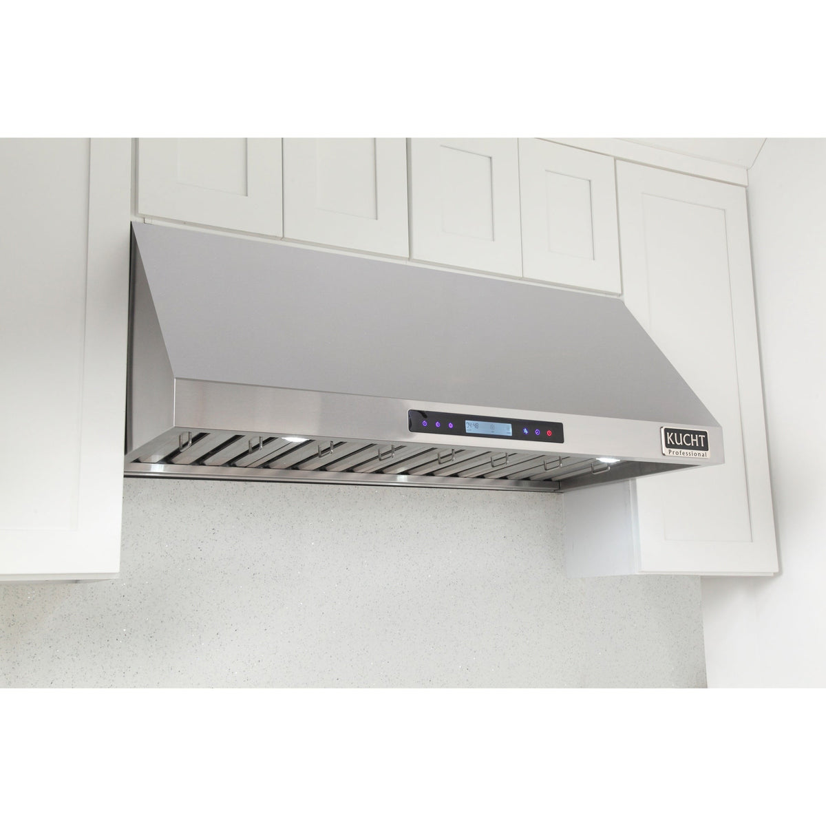 Kucht 5-Piece Appliance Package - 48-Inch Dual Fuel Range, Refrigerator, Under Cabinet Hood, Dishwasher, & Microwave Drawer in Stainless Steel - MyBBQDirect