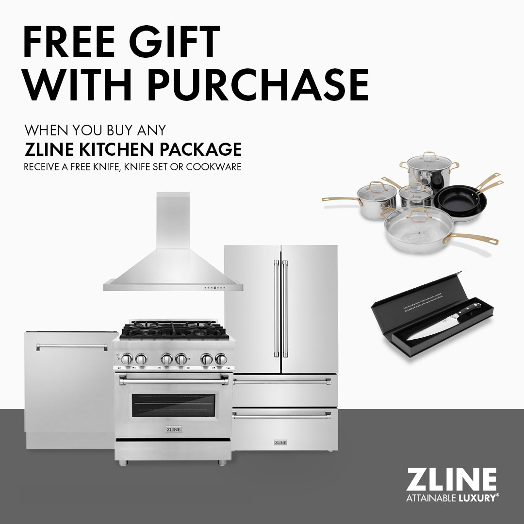 ZLINE 36 in. Kitchen Package with Stainless Steel Dual Fuel Range with White Matte Door and Convertible Vent Range Hood (2KP-RAWMRH36) - MyBBQDirect
