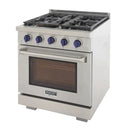 Kucht 30-Inch Gas Range in Stainless Steel with Blue Knob (KFX300-B)