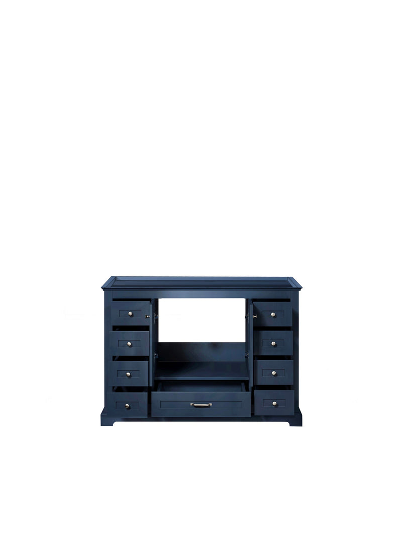 Lexora Dukes 48" Navy Blue Vanity Cabinet Only LD342248SE00000