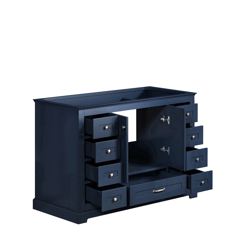Lexora Dukes 48" Navy Blue Vanity Cabinet Only LD342248SE00000