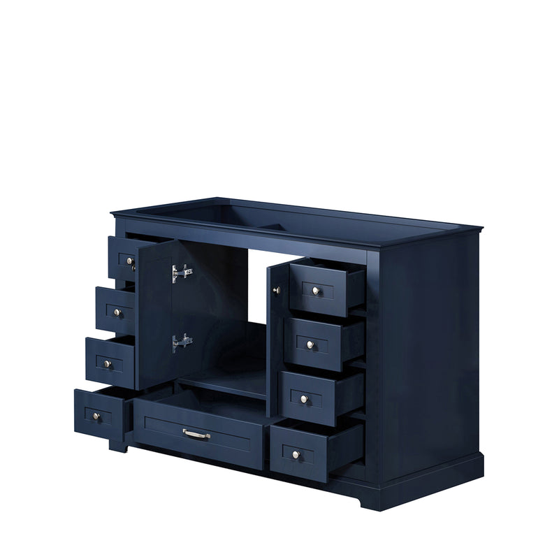 Lexora Dukes 48" Navy Blue Vanity Cabinet Only LD342248SE00000