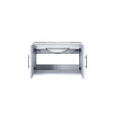 Lexora Geneva 30" Glossy White Single Vanity, White Carrara Marble Top, White Square Sink and no Mirror LG192230DMDS000 - MyBBQDirect