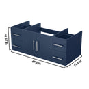 Lexora Geneva 48" Navy Blue Vanity Cabinet Only LG192248DE00000