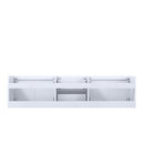 Lexora Geneva 72" Glossy White Vanity Cabinet Only LG192272DM00000