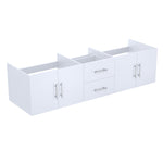 Lexora Geneva 72" Glossy White Vanity Cabinet Only LG192272DM00000 - MyBBQDirect