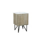 Lexora Lancy 24" Rustic Acacia Bathroom Vanity, White Quartz Top, and White Square Sink - LLC24SKSOS000 - MyBBQDirect