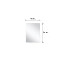 Lexora Lancy 24" Rustic Acacia Bathroom Vanity, White Quartz Top, White Square Sink, Labaro Rose Gold Faucet Set, and 18" Frameless Mirror LLC24SKSOSM18FRG - MyBBQDirect