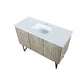 Lexora Lancy 48" Rustic Acacia Bathroom Vanity, White Quartz Top, and White Square Sink LLC48SKSOS000 - MyBBQDirect