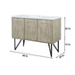 Lexora Lancy 48" Rustic Acacia Bathroom Vanity, White Quartz Top, White Square Sink, and 43" Frameless Mirro LLC48SKSOSM43 - MyBBQDirect