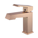 Lexora Lafarre 60" Rustic Acacia Double Bathroom Vanity, White Quartz Top,White Square Sinks, Labaro Rose Gold Faucet Set, and 55" Frameless Mirror LLF60DKSODM55FRG - MyBBQDirect